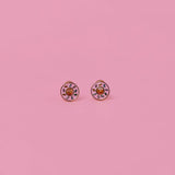 Donut Enamel Flat Back Earrings