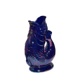 Cobalt Blue Gluggle Jug