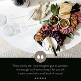 7 Piece Black Charcuterie Board Set | Black