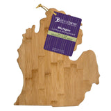Michigan Shaped Bamboo Serving and Cutting Board