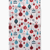 Embroidered Ornaments Tea Towel