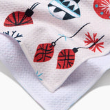 Embroidered Ornaments Tea Towel