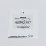 Seasons Michigan Stamped Steel Adjustable Necklace