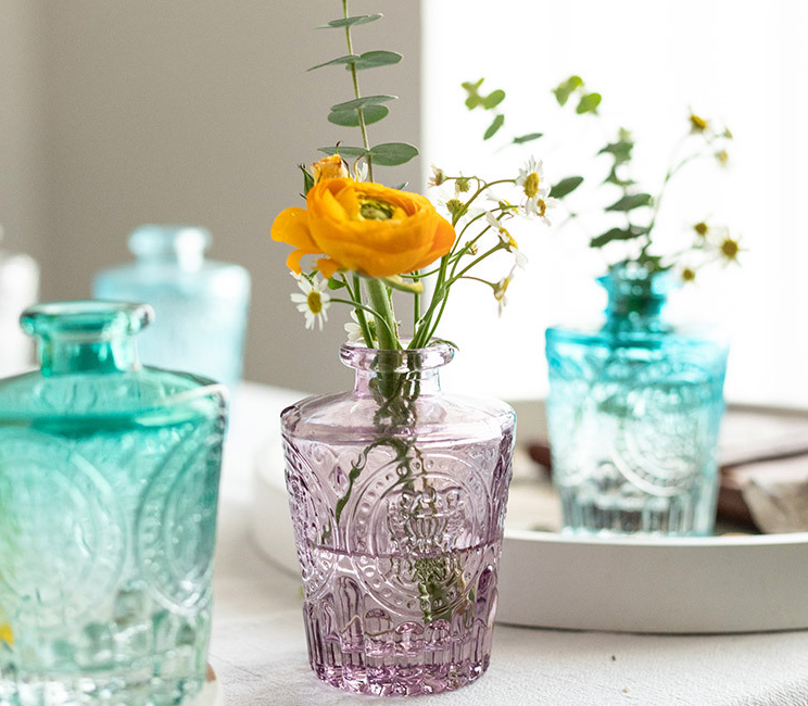 Vintage Decorative Glass Bud Vase