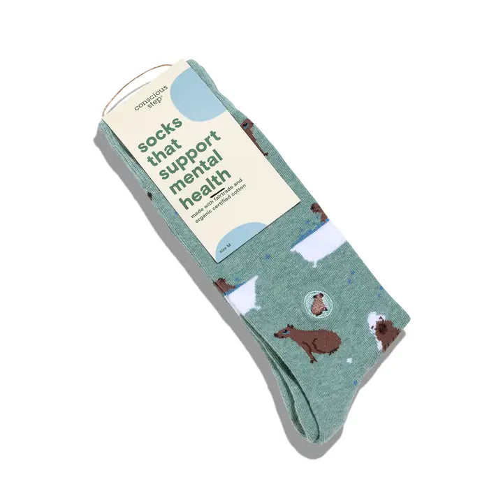 Socks that Support Mental Health | Green Capybaras