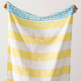Yellow/Blue Turkish Towel