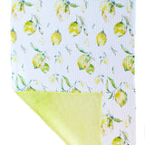Watercolor Lemons | Two Sided Waffle Weave Microfiber Towels