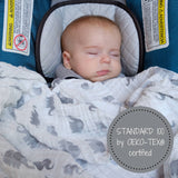 Elephantastic Muslin Swaddle Blanket