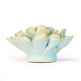 Blue Marigold Ceramic Flower
