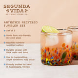 Artistico Recycled Glass Tumblers | Set of 2