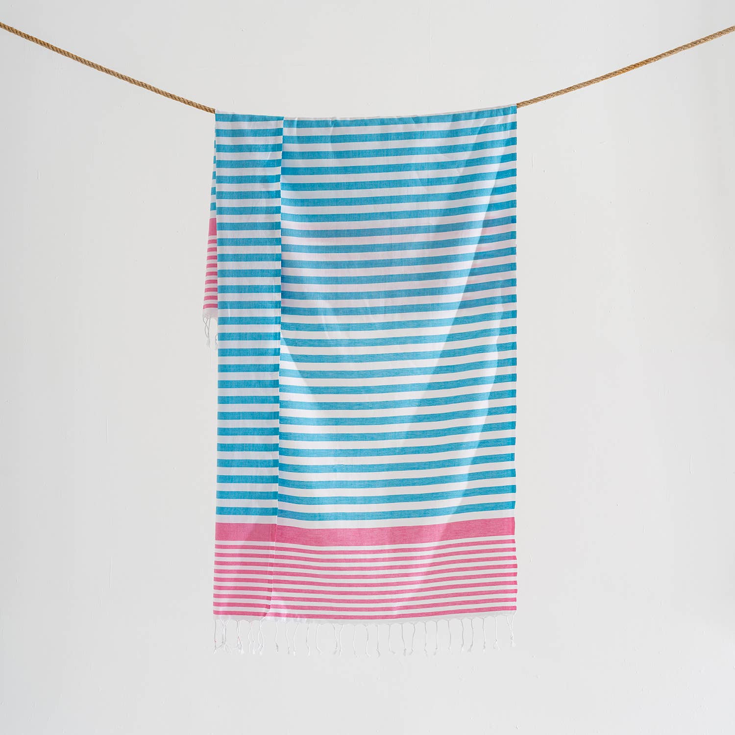 Blue/Pink Turkish Towel