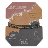 Ruby Zoisite Delicate Stone Bracelet/Necklace