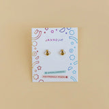 Bumble Bee Enamel Flat Back Earrings