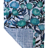 Blue Roses | Two Sided Waffle Weave Microfiber Towels