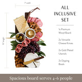 7 Piece Charcuterie Board Set | Brown