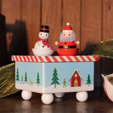 Dancing Santa & Frosty Christmas Music Box