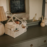 White Diaper Caddy
