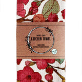 Maroon Blossoms | Two Sided Waffle Weave Microfiber Towels