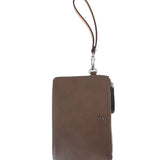 Jenna Kator | Saugatuck Wristlet | Bark Brown