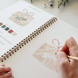 Classic Christmas watercolor workbook