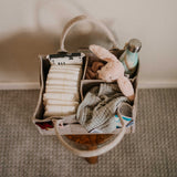 White Diaper Caddy