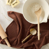 Maple Truffle Geometry Hand Towel