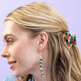 Gia Petite Multi-Color Checked Claw | Multi-Check