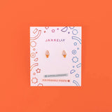 Ice Cream Enamel Flat Back Earrings