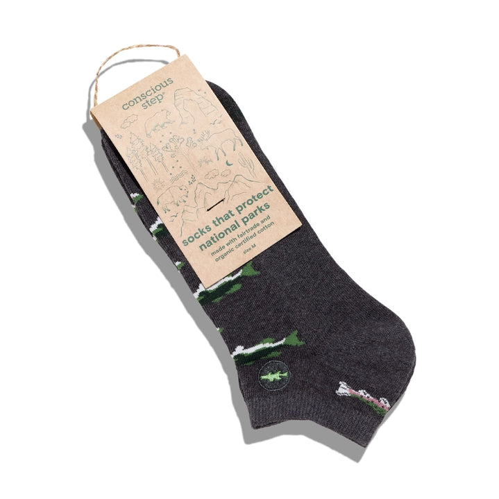 Ankle Socks that Protect National Parks | Gray Fish