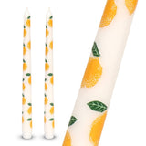 Lemon Taper Dinner Candles | 2 Pack