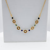 Renewed Radiance Gemstone + Brass Necklace