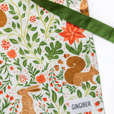 Ivory Christmas Forest Apron
