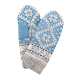 Novelty Nordic Mitten | Light Blue