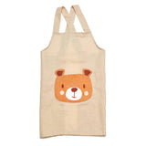 Bear Linen Apron For Kids