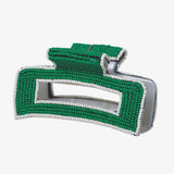 Lola Solid Color With Piped Edges Claw | Kelly Green