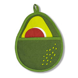 Avocado Pot Holder with Pocket