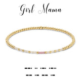 Morse Code Bracelet | Girl Mama | Beaded