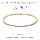 Morse Code Bracelet | Psalm 91:11 | Beaded