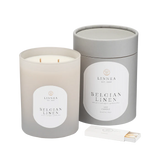 Belgian Linen | Two Wick Candle