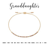 Morse Code Bracelet | Granddaughter