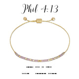 Morse Code Bracelet | Philippians 4:13