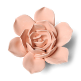 Apricot Pink Snowdrop Ceramic Flower