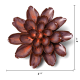 Peach Mocha Cornflower Ceramic Flower