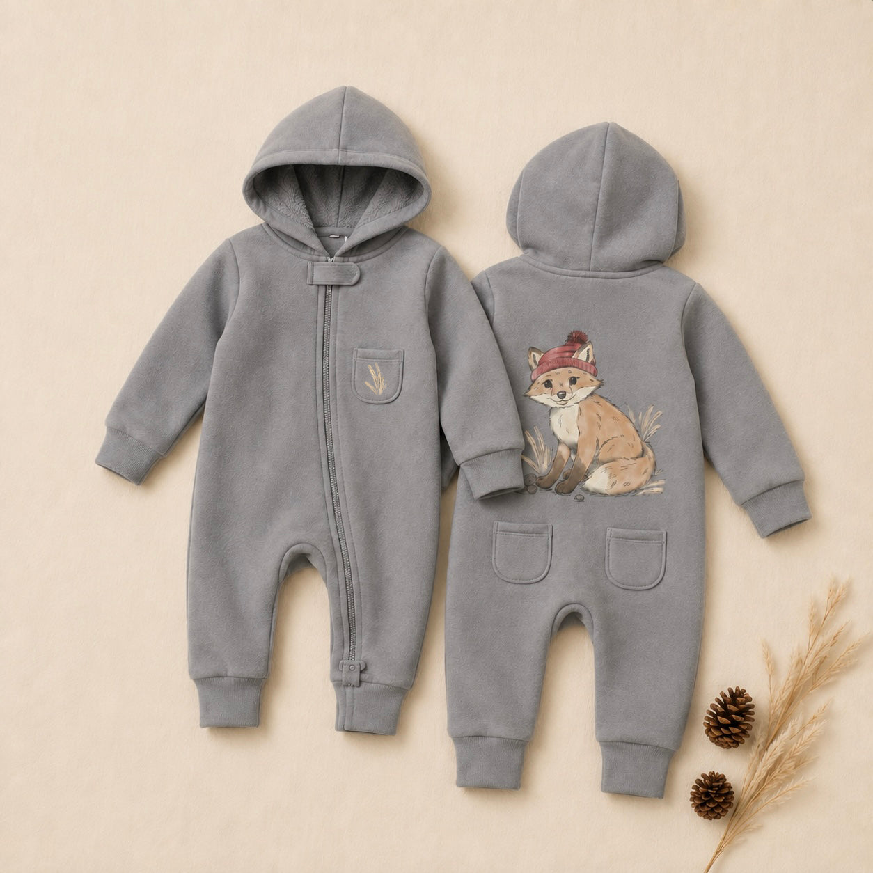 Organic Cozy Zipper Romper | Little Wilds