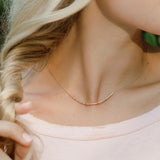 Morse Code Necklace | Moon and Back