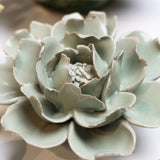 Pistachio Green Rose Ceramic Flower