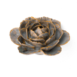 Pale Blue English Rose Ceramic Flower