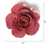 Blush Pink Ranunculus Ceramic Flower