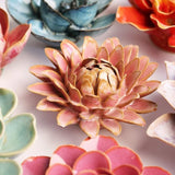 Pink Strawflower Ceramic Flower