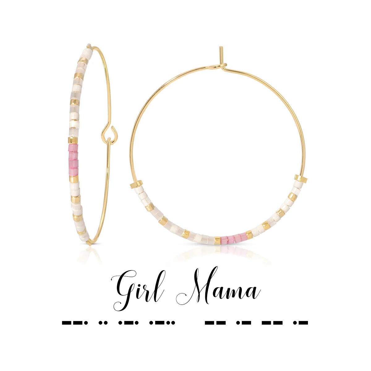 Morse Code Earrings | Girl Mama
